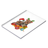 Funny Yorkshire Terrier Kerstmis Notitieboek (Linkerzijde)