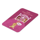 Funny You and Me and The Cat Custom Valentijn Magneet (Linkerzijde)