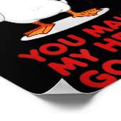 Funny You Make My Heart Go Honk Matching Valentine Poster (Hoek)