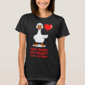 Funny You Make My Heart Go Honk Matching Valentine T-shirt (Voorkant)