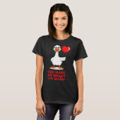 Funny You Make My Heart Go Honk Matching Valentine T-shirt (Voorkant volledig)