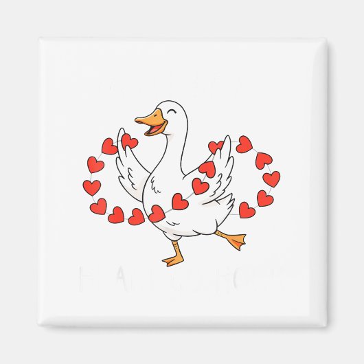 Funny You Make My Heart Go Honk Silly Goose Valent Magneet (Voorkant)