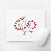 Funny You Make My Heart Go Honk Silly Goose Valent Muismat (Met muis)