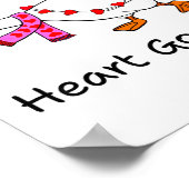 Funny You Make My Heart Go Honk Silly Goose Valent Poster (Hoek)