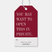 Funny You May Want To Open This In Private Cadeaulabel (Voorkant)