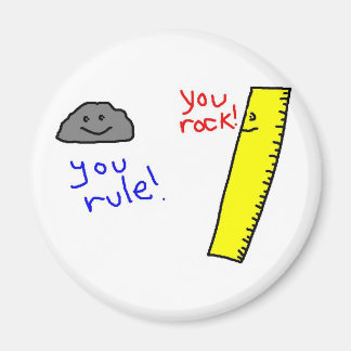 Funny "You Rock, You Rule"-producten Magneet