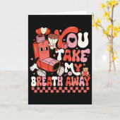 Funny You Take My Breath Away Rt Lung Squad Valent Kaart (Gele Bloem)