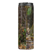 Funny Young Blacktail Deer glimlacht op fotograaf Thermosbeker (Achterkant)