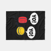 Funny Yoyo  Fleece Deken (Voorkant (Horizontaal))