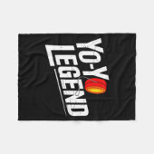 Funny Yoyo Player Legend Yo-yo Performer  Fleece Deken (Voorkant (Horizontaal))