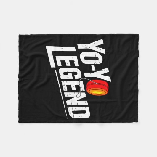Funny Yoyo Player Legend Yo-yo Performer  Fleece Deken (Voorkant (Horizontaal))