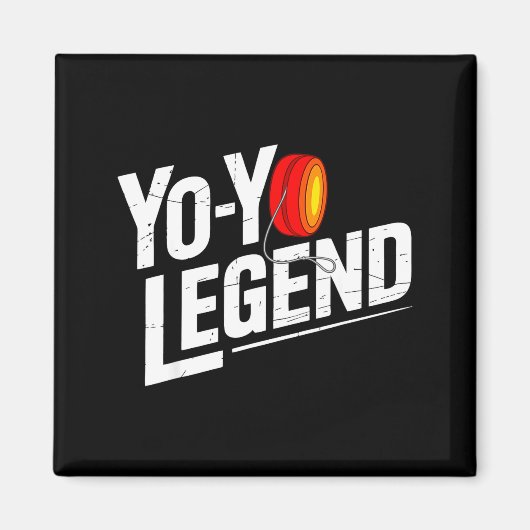 Funny Yoyo Player Legend Yo-yo Performer  Magneet (Voorkant)