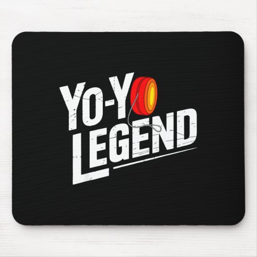 Funny Yoyo Player Legend Yo-yo Performer  Muismat (Voorkant)