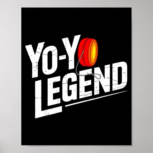 Funny Yoyo Player Legend Yo-yo Performer  Poster (Voorkant)