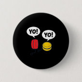 Funny Yoyo Ronde Button 5,7 Cm (Voorkant)