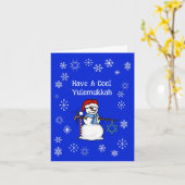 Funny Yulemukkah Chrismukkah Wenskaart Kaart (Gele Bloem)