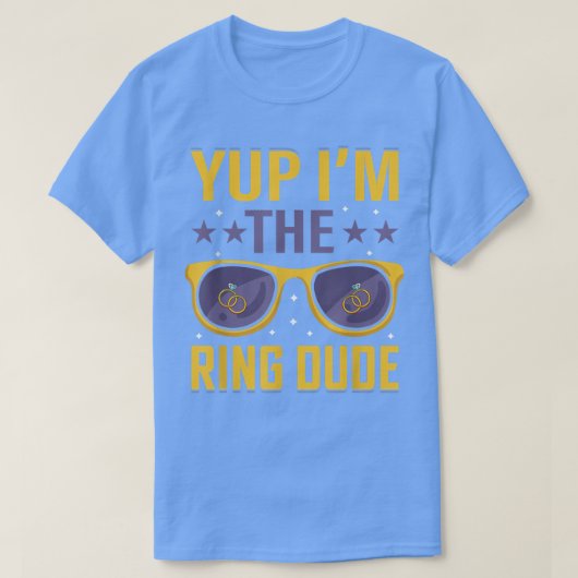 Funny Yup is de ringende man die het huwelijk met  T-shirt (Design voorkant)