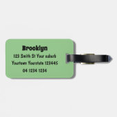 Funny zakgopher digging cartoon illustratie bagagelabel (Achterkant horizontaal)