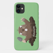 Funny zakgopher digging cartoon illustratie Case-Mate iPhone case (Achterkant)