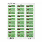 Funny zakgopher digging cartoon illustratie etiket (Full Sheet)