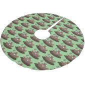 Funny zakgopher digging cartoon illustratie kerstboom rok (Gekanteld)