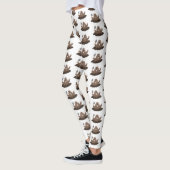 Funny zakgopher digging cartoon illustratie leggings (Links)