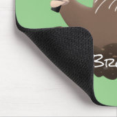 Funny zakgopher digging cartoon illustratie muismat (Hoek)