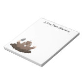 Funny zakgopher digging cartoon illustratie notitieblok (Linkerzijde)