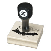 Funny zakgopher digging cartoon illustratie rubberstempel (Stempel)
