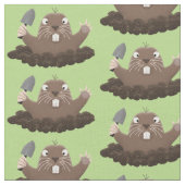 Funny zakgopher digging cartoon illustratie stof (Close Up)