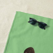 Funny zakgopher digging cartoon illustratie strandlaken (In situ)