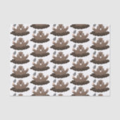 Funny zakgopher digging cartoon illustratie tissuepapier (Voorkant)