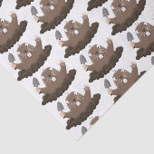 Funny zakgopher digging cartoon illustratie tissuepapier (Detail)