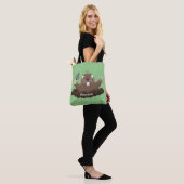 Funny zakgopher digging cartoon illustratie tote bag (Op model)