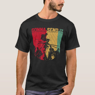 Funny zal het Ski T-shirt skier sturen