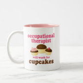 Funny zal werken voor cupcakes, bedwelmingstherapi tweekleurige koffiemok (Links)