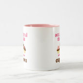 Funny zal werken voor cupcakes, bedwelmingstherapi tweekleurige koffiemok (Center)