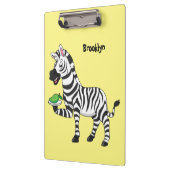 Funny zebra cartoon illustration klembord (Links)