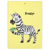 Funny zebra cartoon illustration klembord (Achterkant)