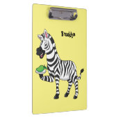 Funny zebra cartoon illustration klembord (Rechts)