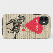 Funny zebra- en hartballonnen Case-Mate iPhone case (Achterkant (horizontaal))