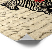 Funny  zebra- en hartballonnen poster (Hoek)