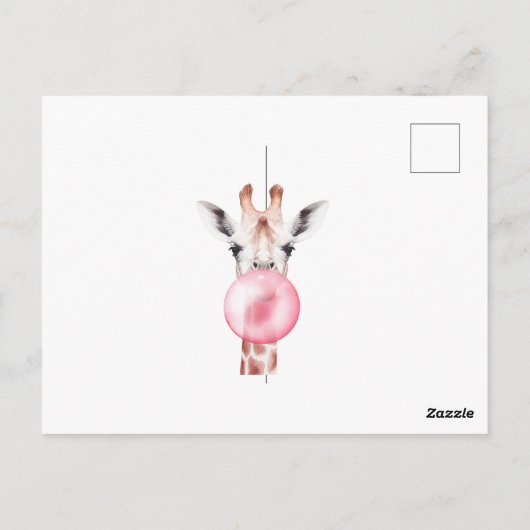 Funny Zebra Het dragen van een bril Briefkaart (Achterkant)