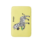 Funny zebra illustratie cartoon badmat (Voorkant Verticaal)