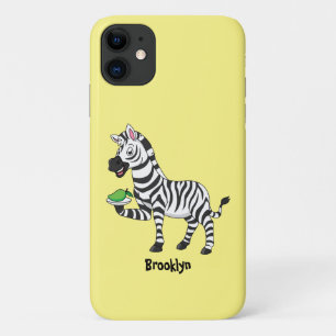 Funny zebra illustratie cartoon Case-Mate iPhone case