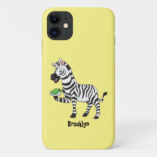Funny zebra illustratie cartoon Case-Mate iPhone case (Achterkant)