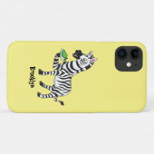 Funny zebra illustratie cartoon Case-Mate iPhone case (Achterkant (horizontaal))