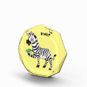 Funny zebra illustratie cartoon fotoblokken (Rechts)
