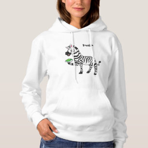 Funny zebra illustratie cartoon hoodie