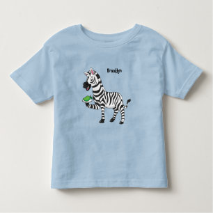 Funny zebra illustratie cartoon kinder shirts